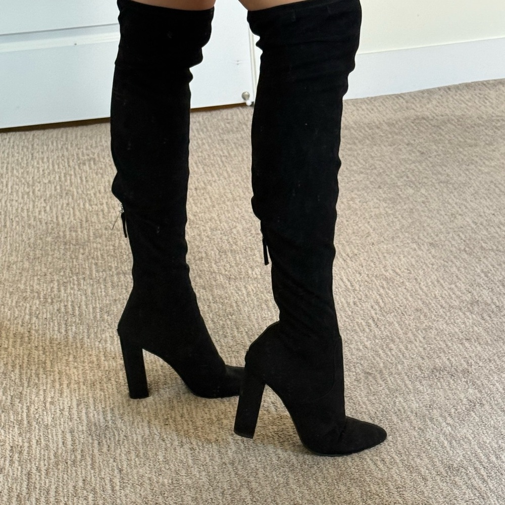 Steve Madden Black Over-the-Knee Boots